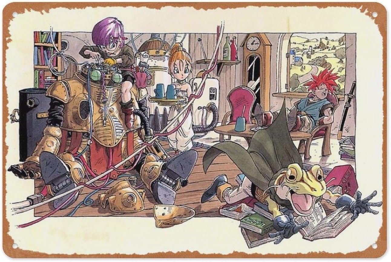 Video Gaming & Esports Usd Acc - Retro-Spiel Metallschild - Chrono Trigger Video-Wandkunst