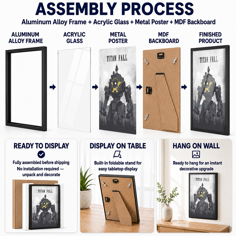 Titanfall gerahmte Aluminium-M – Video Gaming & Esports Usd Acc Bewertung und Preis